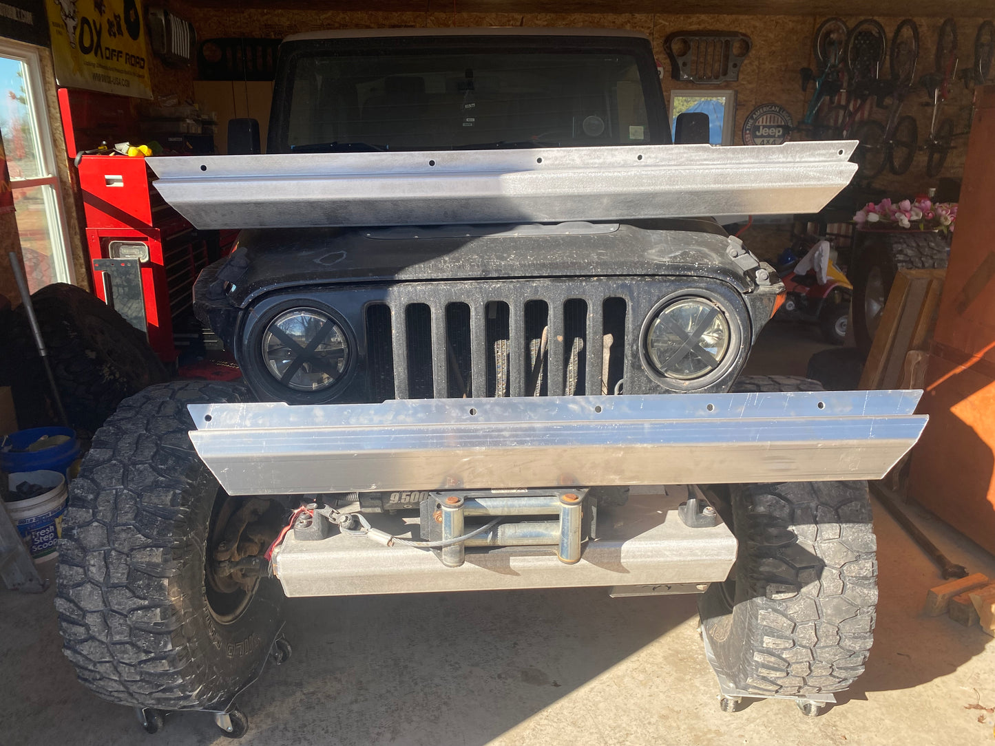 Prototype ALUMINUM TJ Step Sliders