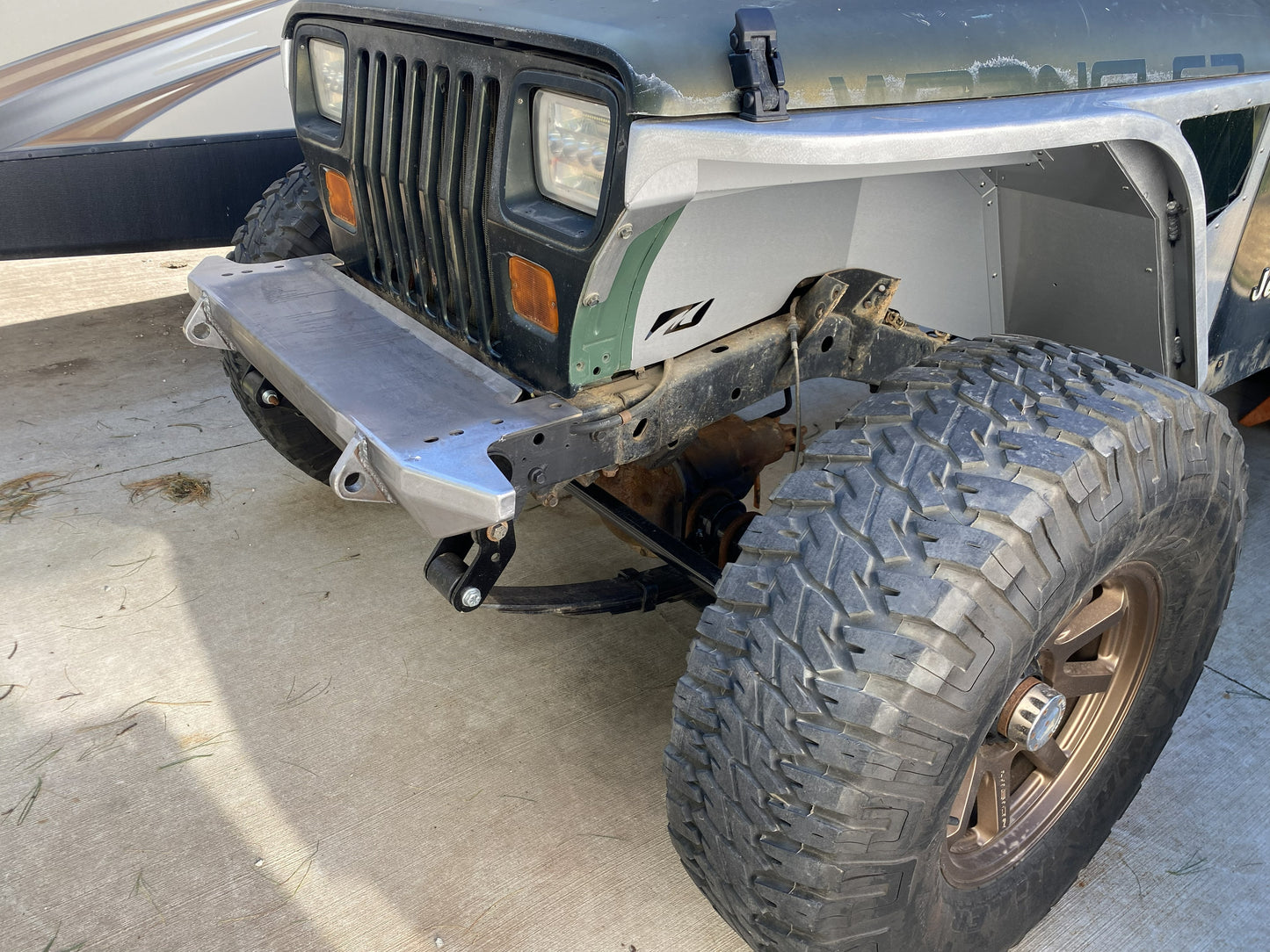 87-06 YJ TJ LJ Stage 2 Steel Mid-Width Front Bumper