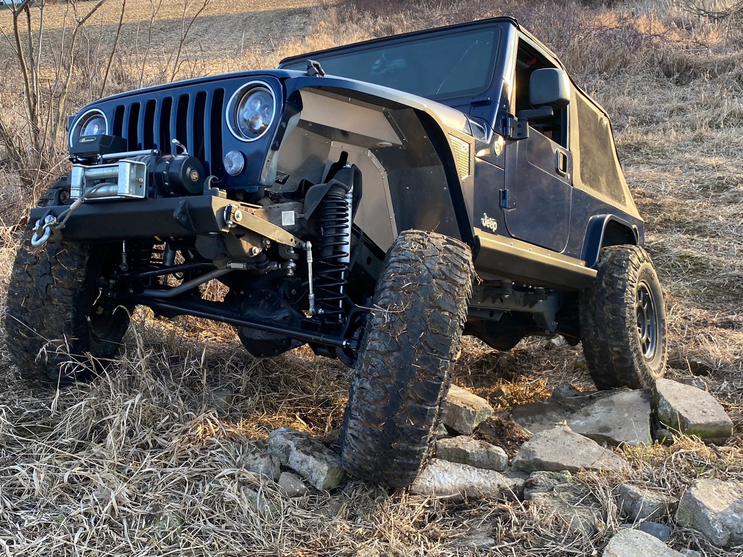 97-06 TJ LJ Steel Front Rock Bumper