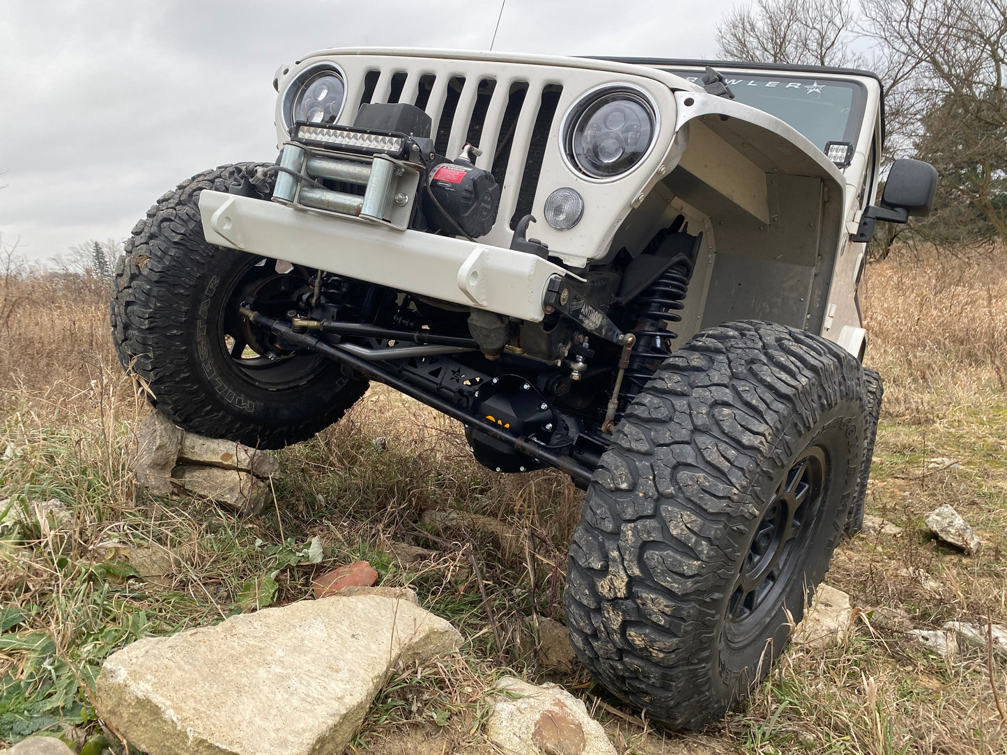 97-06 TJ LJ Steel Front Rock Bumper